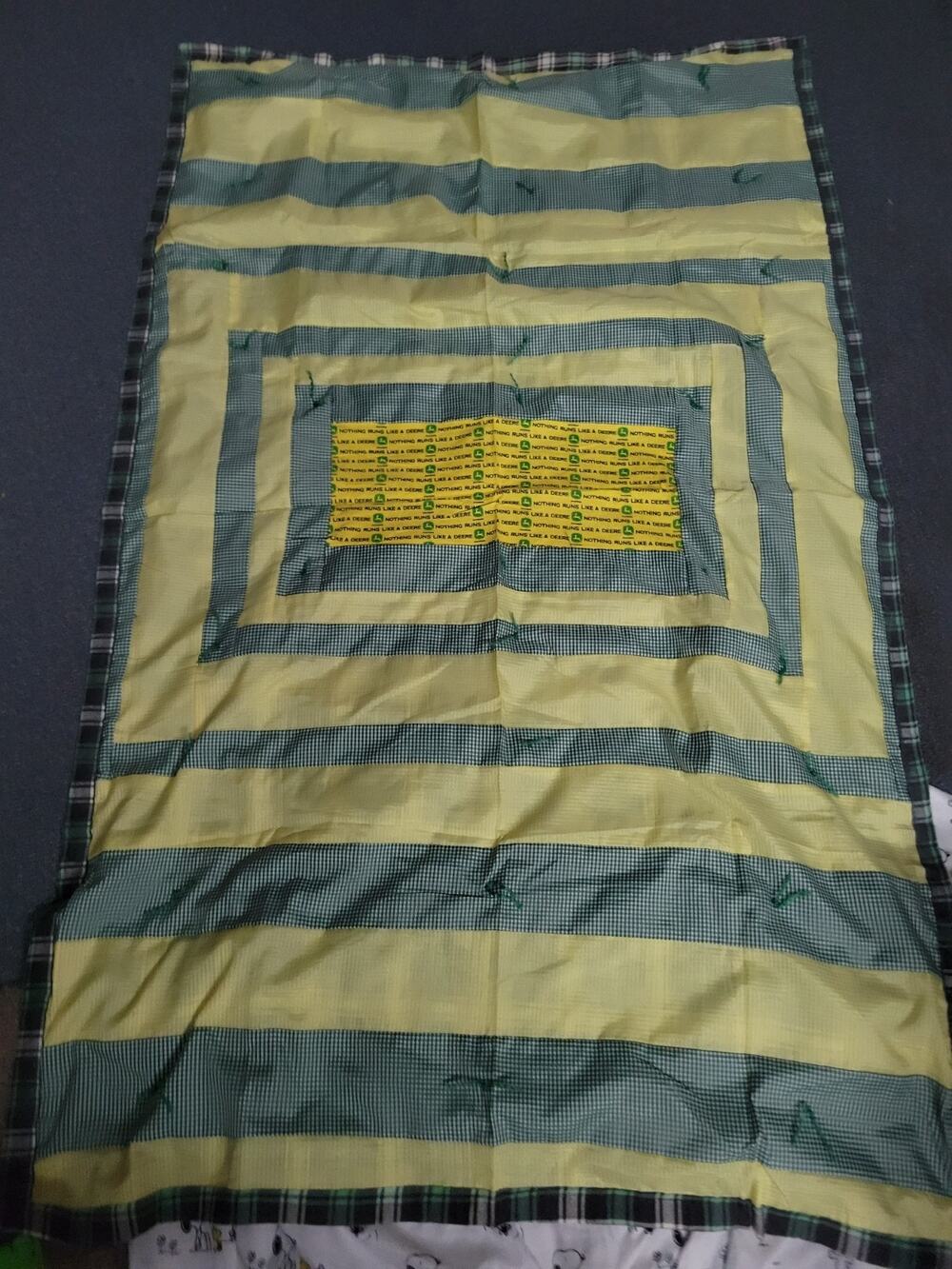 Handmade Simple John Deere Throw Blanket Baby Couch Lap